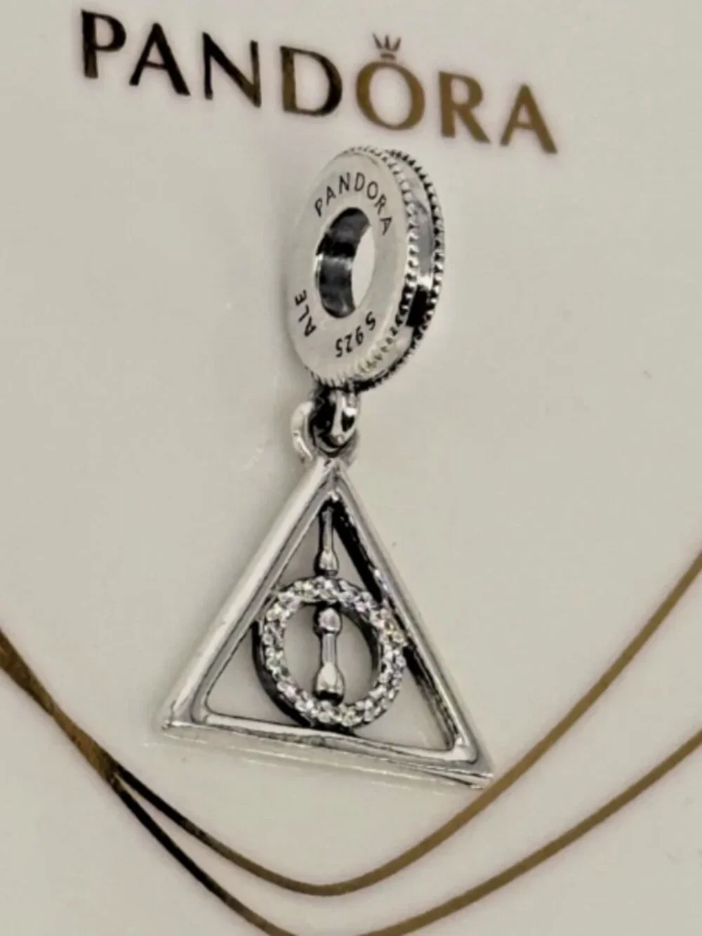 New Pandora S925 ALE Harry Potter Deathly Hallows Dangle Charm